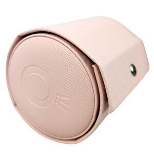 Pandora Blush Pink Circle Travel Jewelry Case Accordion Slide Open